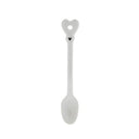 Witte Bastion Collections lepel van aardewerk met een zwart hartje