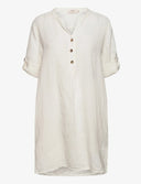 Cream tuniek linnen - wit