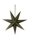 Donkergroene papieren kerstster van het merk MrsBloom met gouden accenten