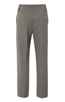 YAYA broek tailleband - donkertaupe
