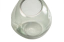 WOOOD vaas gedeukt glas l - blauw/groen