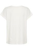 Cream shirt print - wit