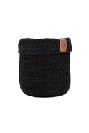 Zusss mand jute m in de kleur zwart van 15x15 cm