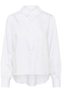 Cream blouse stripe