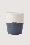 Zusss koffiemok hartje in wit en blauw uitgevoerd in keramiek