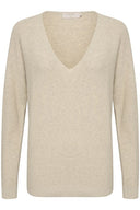 Cream trui sillar - oat melange