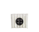 Set van 6 witte dinerkaarsjes van het merk Rustik Lys met een lengte van 12 cm.