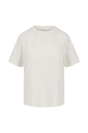 Zusss shirt in offwhite kleur met borduursel op de mouwen