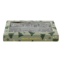 Ster waxine glas s/6 - taupe