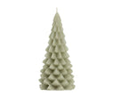 Kaars kerstboom l in eucalyptus kleur