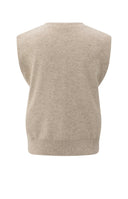 YAYA gilet gebreid - zand