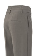 YAYA broek tailleband - donkertaupe
