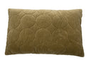 MrsBloom kussen Jill in ginger kleur met rondjespatroon op een velvet stof