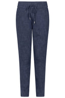 Zoso broek nadine in de kleur donkerblauw met een rechte pijp