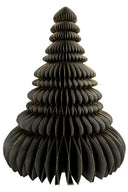 MrsBloom kerstboom van zwart papier met gouden glitterrand, formaat XXL