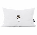 Buiten-kussen van Winkeltje van Anne met een zwart-witte palmprint, formaat 60 bij 40 cm.