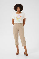 Cream broek katoen - zand