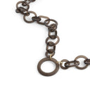 Looplabb leesbril ketting in de kleur Krystal black