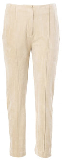 JcSophie broek suede in de kleur beige met steekzakken