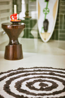 HKliving badmat d80 - zwart/wit