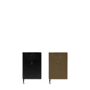 Bastion Collections notitieboek in A5-formaat met leatherlook omslag in zwart, titaan en wit