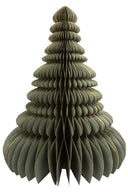 MrsBloom papieren kerstboom in XXL formaat met groene kleur en gouden details