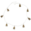 Decoratieve slinger van Ib Laursen met metalen belletjes in antiek goud