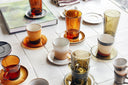 HKliving schotel glas - mud brown