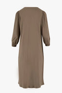 Zusss jurk met pofmouw - leem